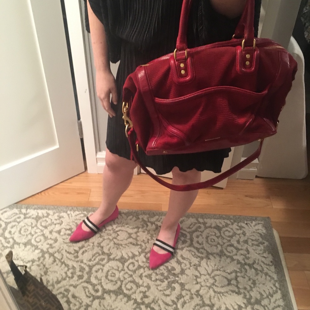 Rebecca Minkoff Waxed corduroy and leather bag